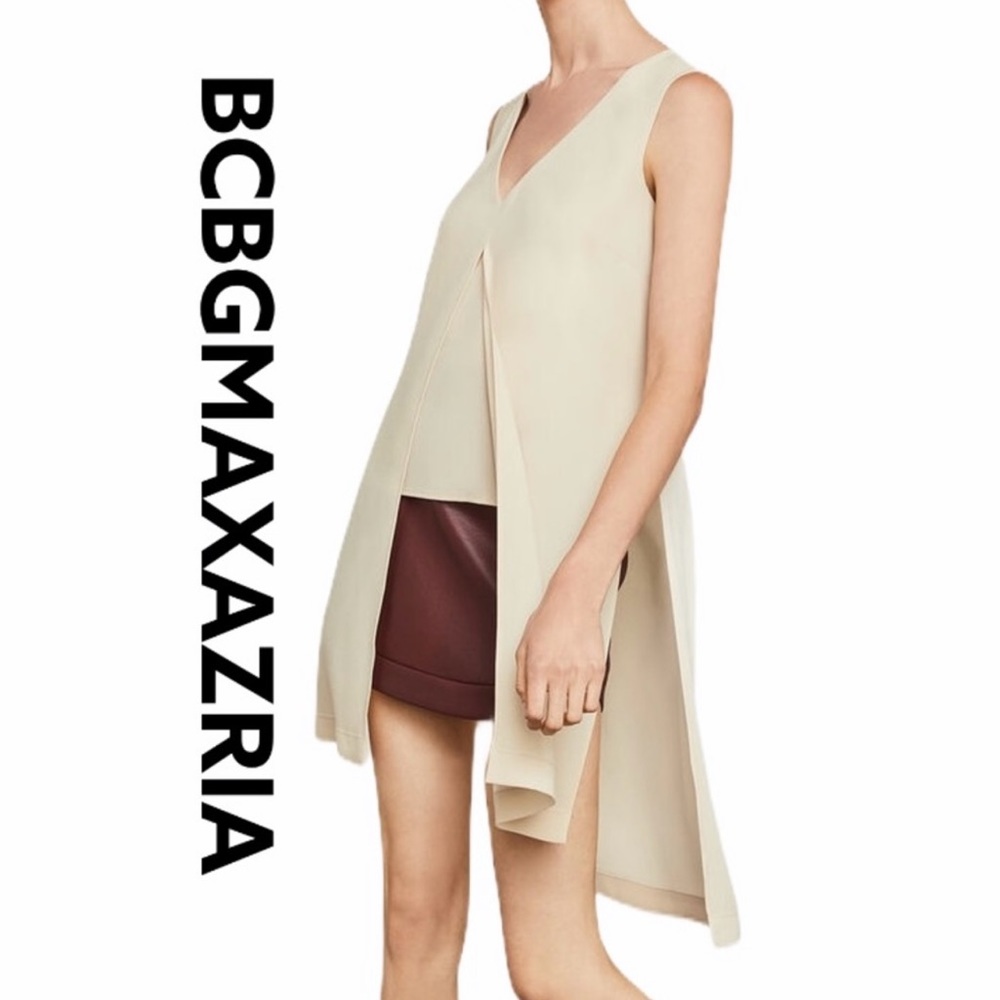 BCBGMaxazria Cropped Overlay Top